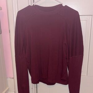 Aerie Women’s Dark Red Long Sleeve Top